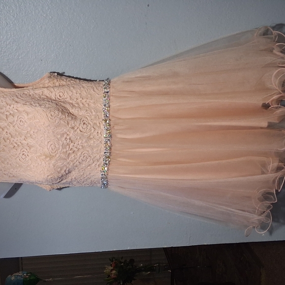Dancing Queen Pink Chemise with Frilled Neckline - Picture 2 of 7